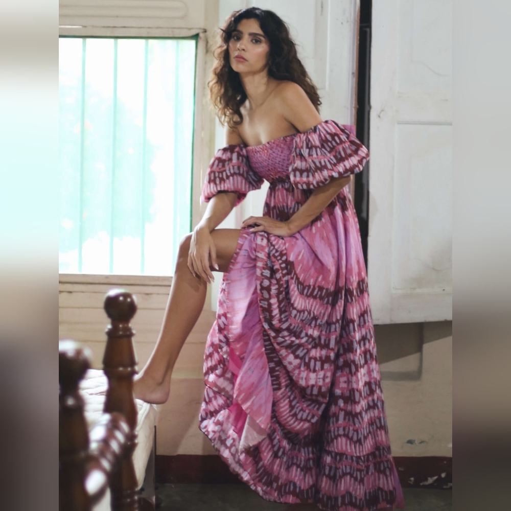 New Atelier 1756 Vanessa Off-the- Shoulder Maxi Dress